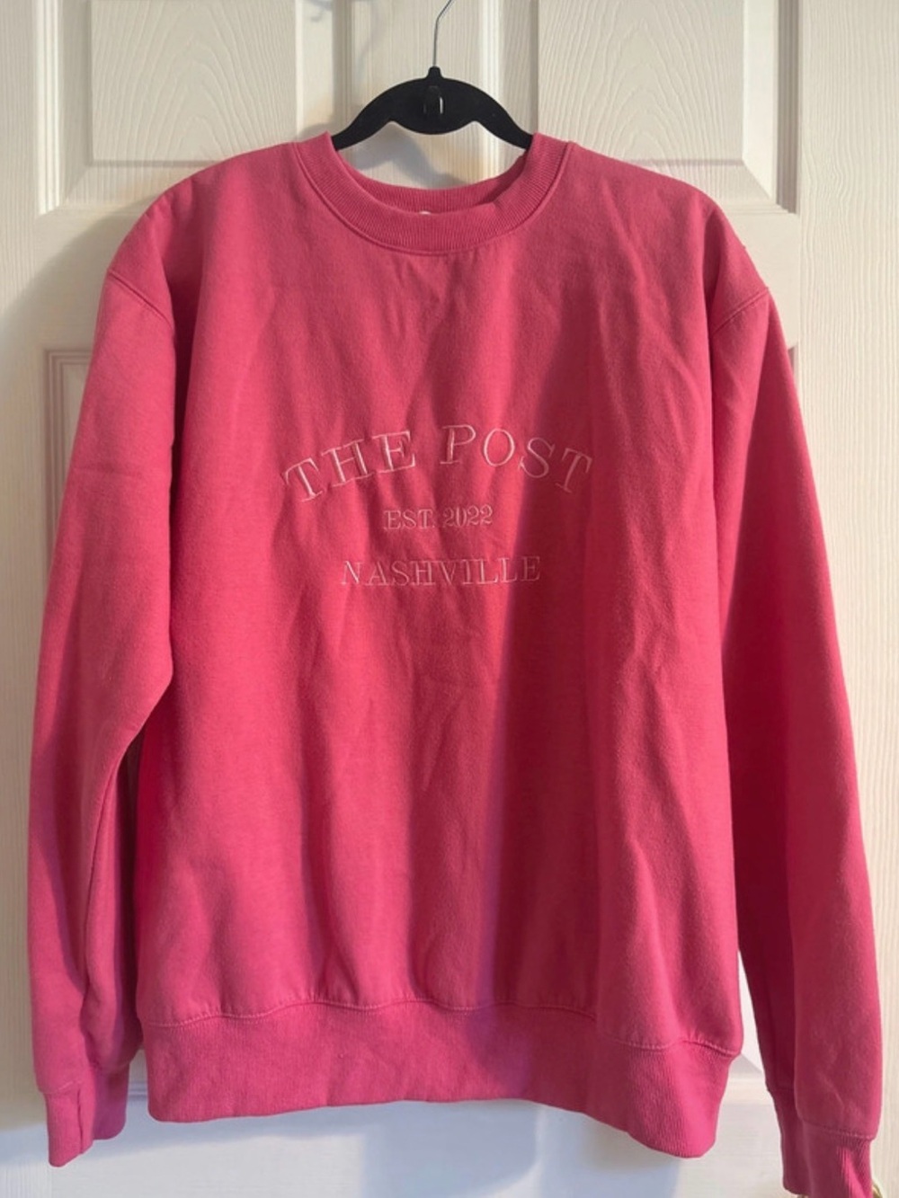 The Post Nashville Pink Crewneck Sweatshirt